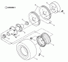 Snapper SPP160BV - Wide-Area Walk-Behind Mower, 16 HP, Gear Drive, Pistol Grip, Series 0 Ersatzteile Traction, Rear Wheel Assembly