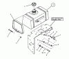 Snapper SPLH141KW (84394) - Wide-Area Walk-Behind Mower, 14 HP, Hydro Drive, Loop Handle, Series 1 Ersatzteile FUEL TANK ASSEMBLY