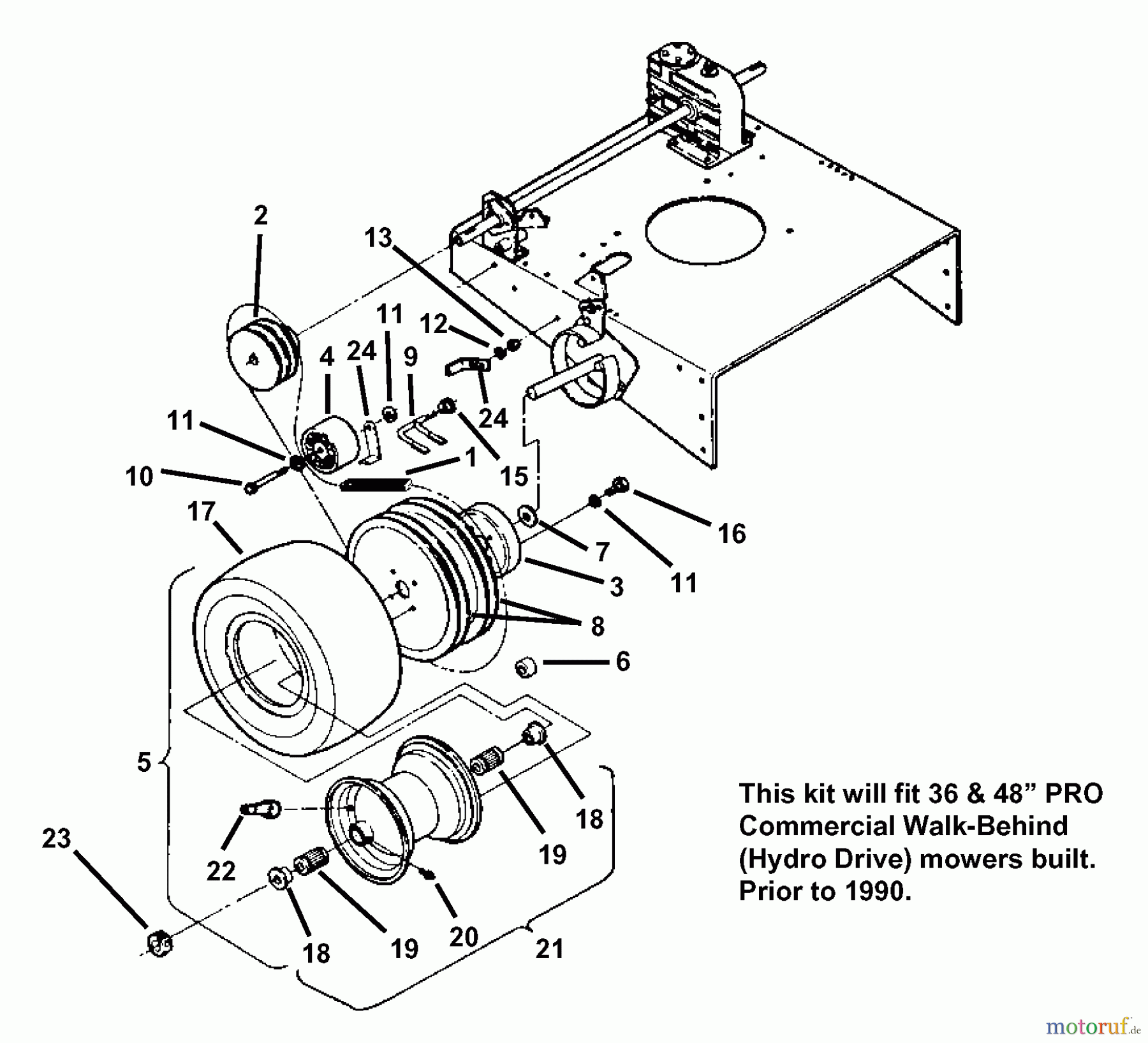 Snapper Zubehör. Rasenmäher 7060937 - Snapper Dual Belt Traction Kit Dual Traction Belt