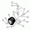 Snapper ZU1803K (80166) - 18 HP Zero-Turn Mower, Twin Stick, Unistat Drive, ZTR Series 3 Ersatzteile Caster Wheel Parts