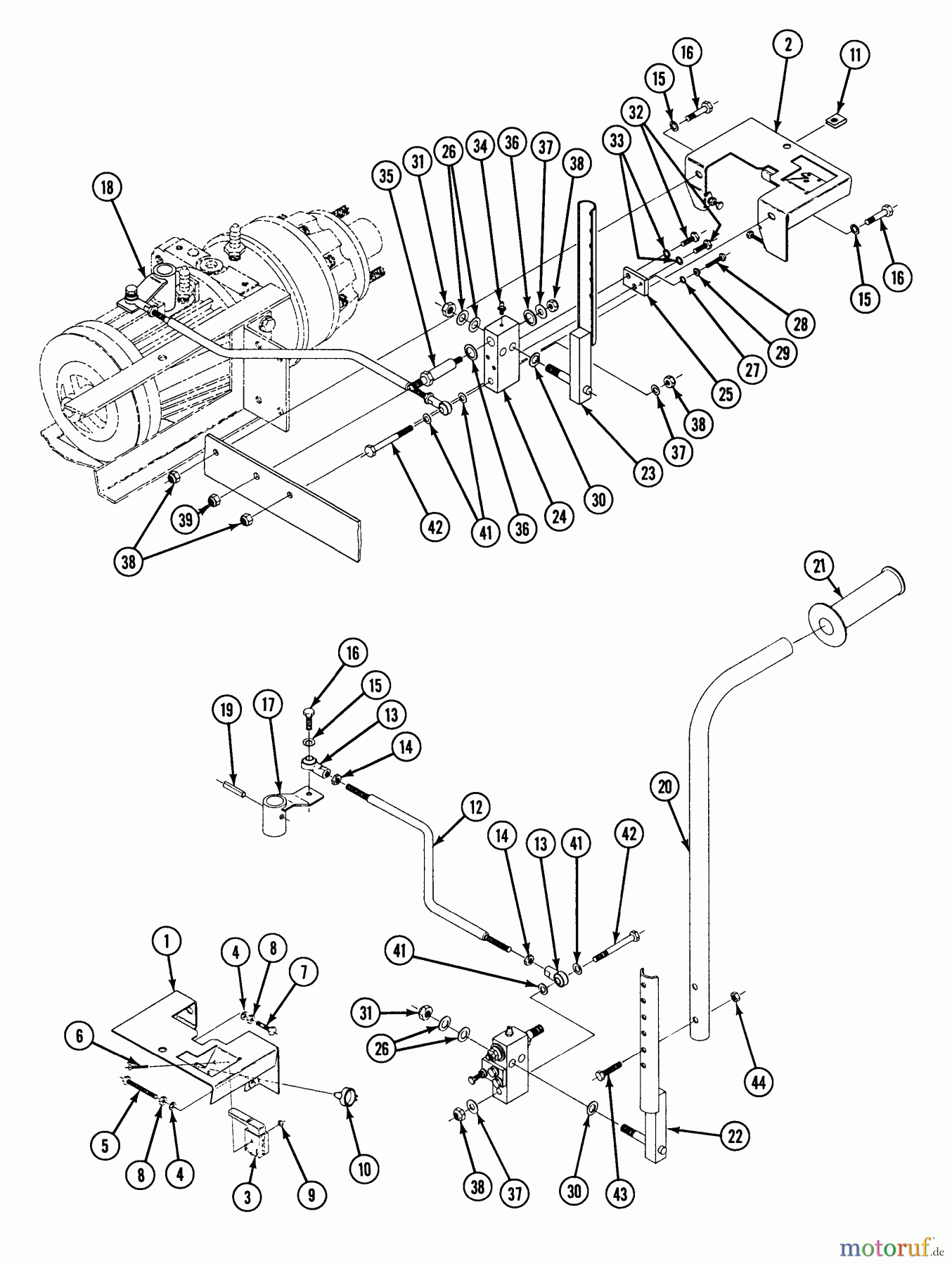 Snapper Nullwendekreismäher, Zero-Turn 1810 - Snapper Zero-Turn Mower, 18 HP Kohler, Twin Stick, Unistat Drive, ZTR Series 0 Steering Control Parts, 1810 & 2010