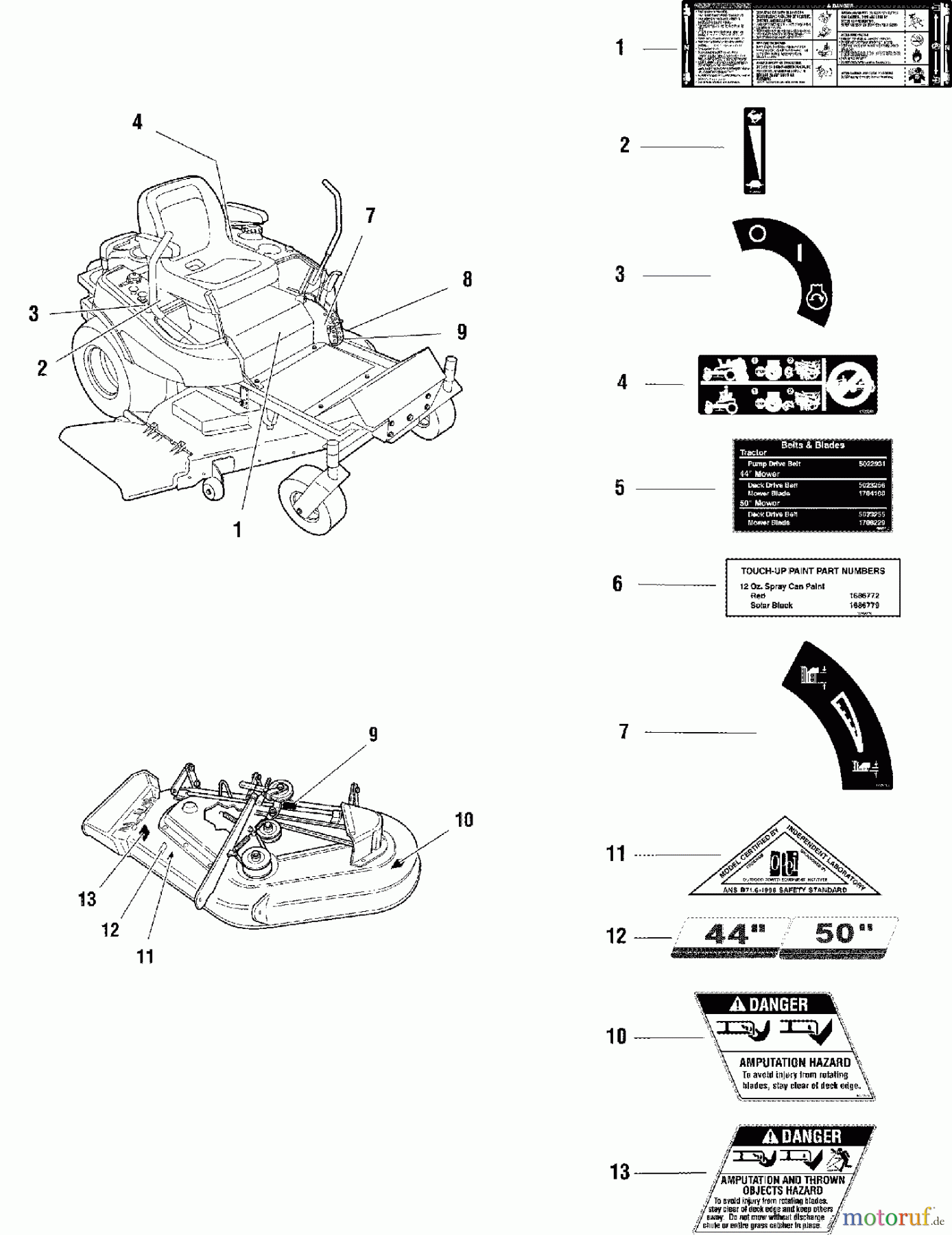 Snapper Nullwendekreismäher, Zero-Turn ZT19441KWV (5900609) - Snapper 44