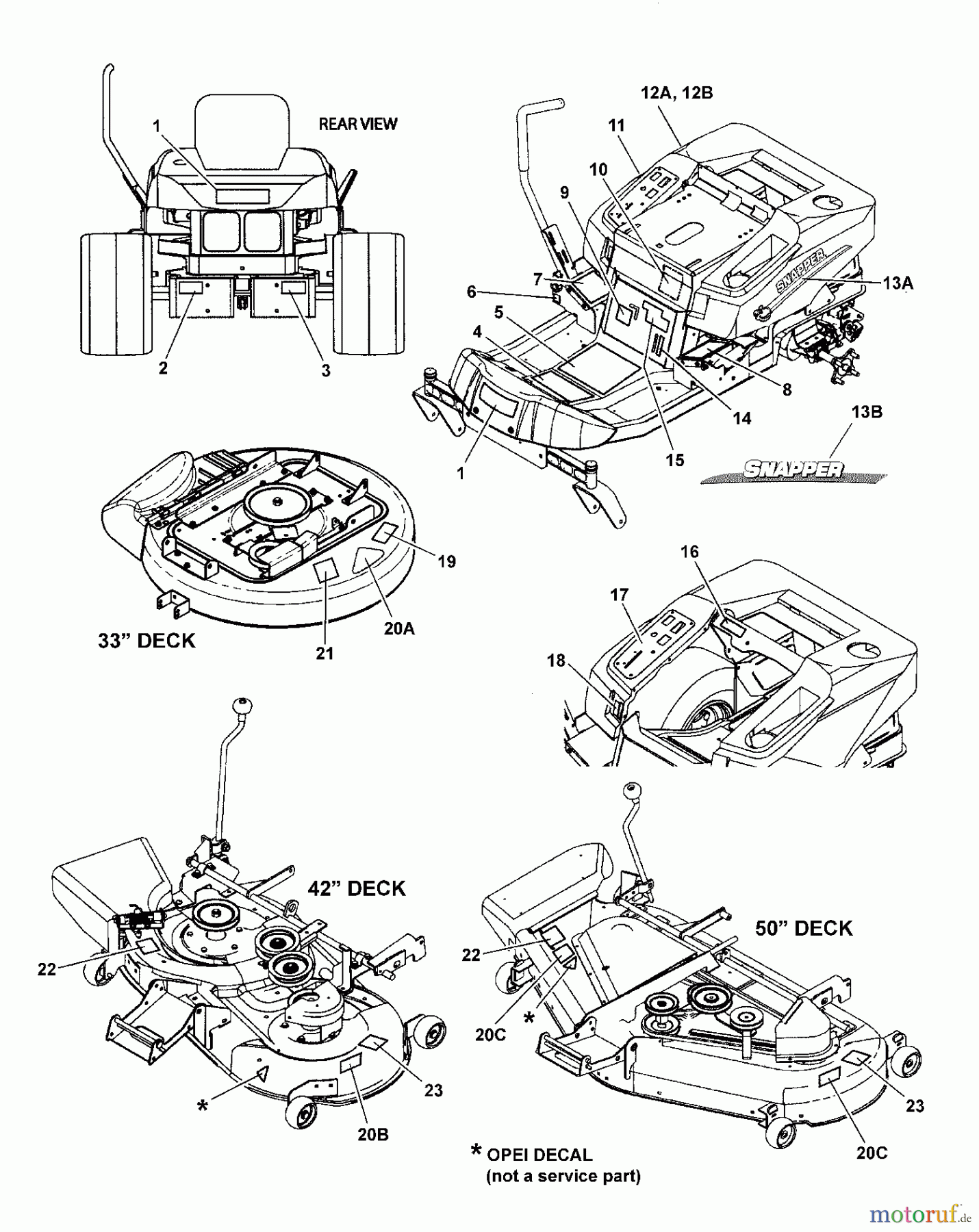 Snapper Nullwendekreismäher, Zero-Turn CSC2650 (7800394) - Snapper 50