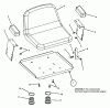 Snapper MZM2200KH (84412) - 22 HP Zero-Turn Mower, Kohler, Mid Mount, Z-Rider Series 0 Ersatzteile Seat Assembly
