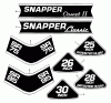 Snapper 7060947 - Bag N-Wagon, 30 Bushel 260610T 26" 6 HP Rear Engine Rider Series 10 Ersatzteile Decals (Part 1)