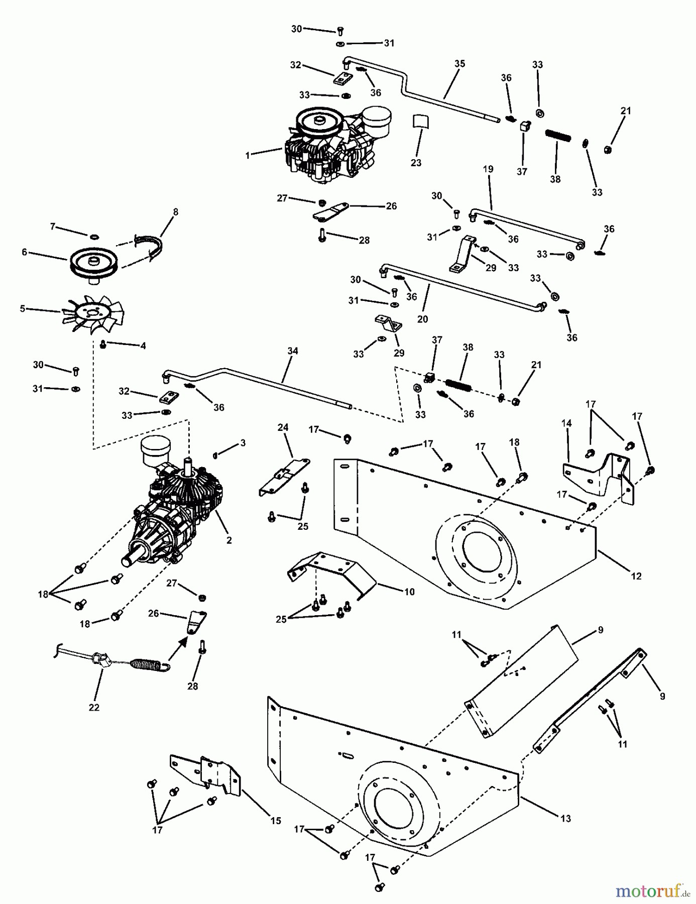 Snapper Nullwendekreismäher, Zero-Turn SZT18386BVE (85680) - Snapper 38