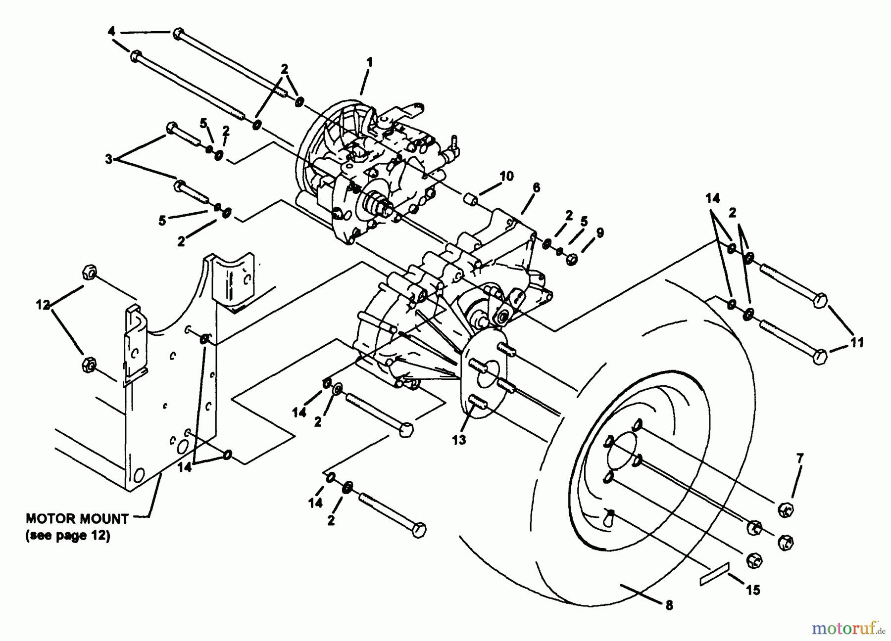  Snapper Nullwendekreismäher, Zero-Turn Z2205KV (80920) - Snapper 22 HP Zero-Turn Mower, Hydro Drive, ZTR Series 5 Hydrostat/Gearbox Assembly