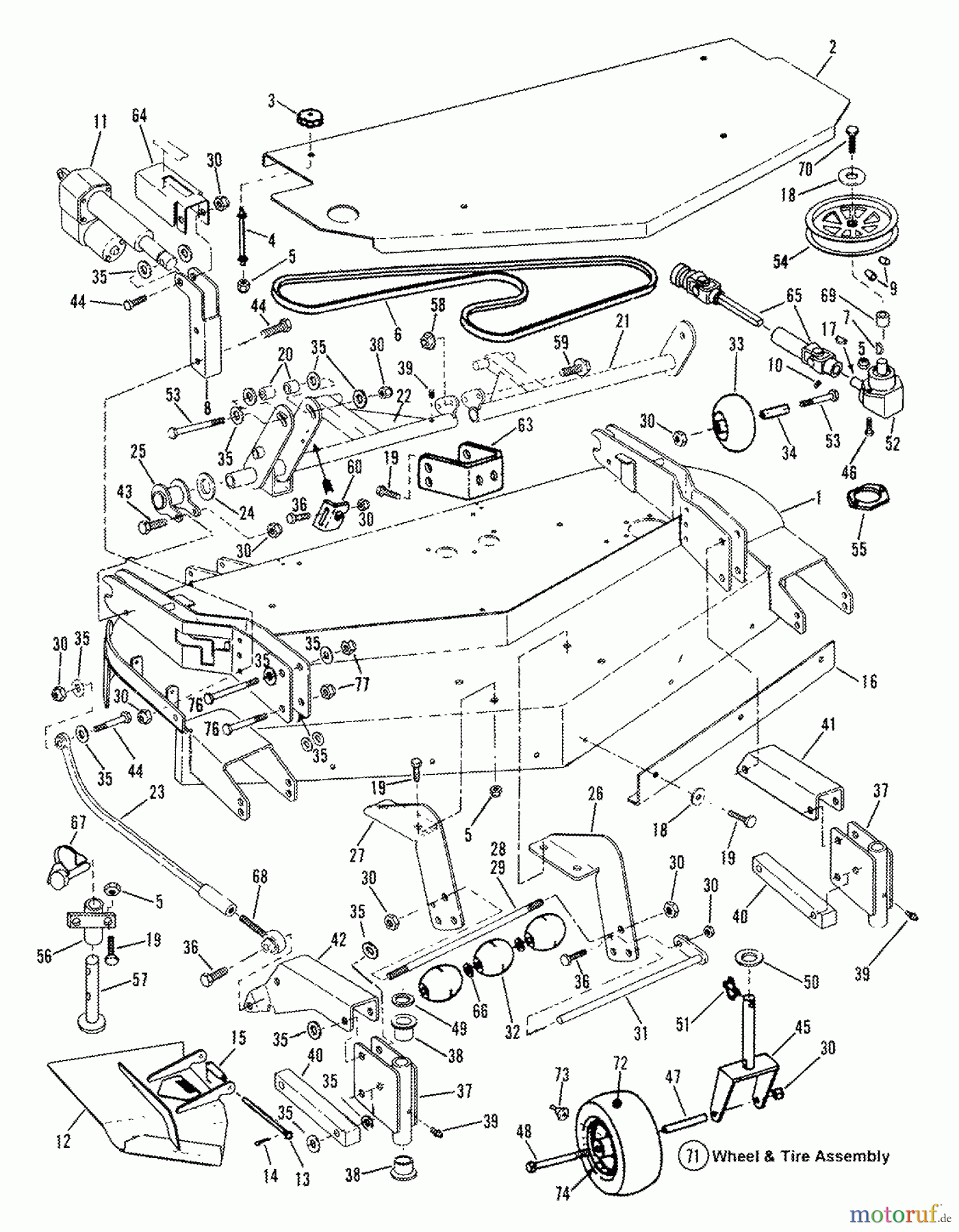 Snapper Nullwendekreismäher, Zero-Turn ZF2200K (82371) - Snapper 22 HP Zero-Turn Mower, Out Front, Z-Rider Series 0 61