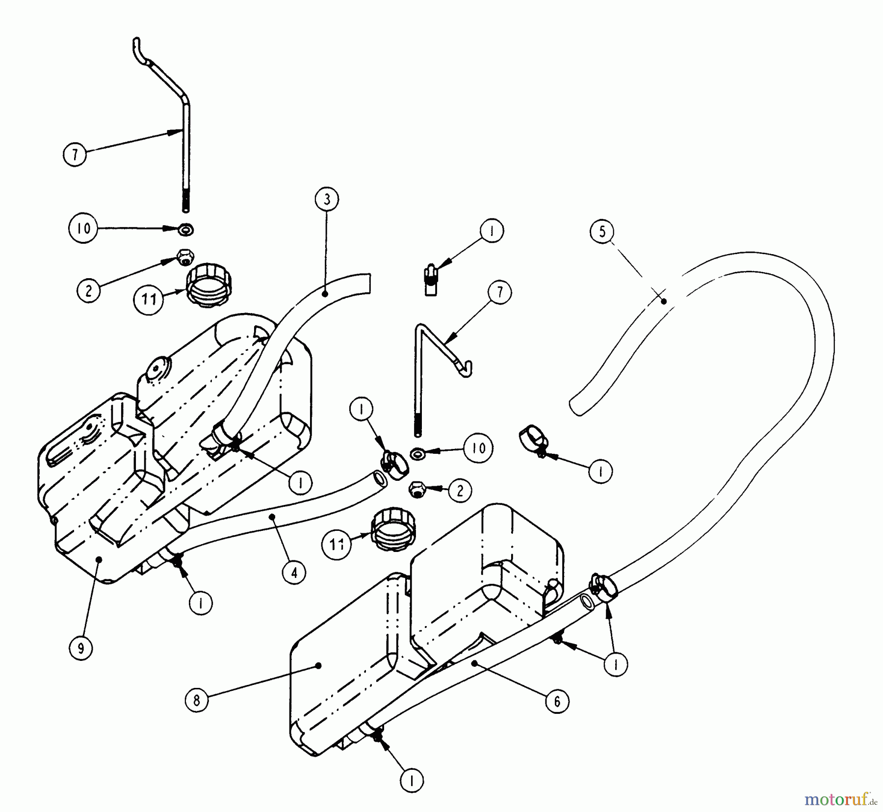 Snapper Nullwendekreismäher, Zero-Turn ZF2200K (82371) - Snapper 22 HP Zero-Turn Mower, Out Front, Z-Rider Series 0 Hydro Reservoir Assembly