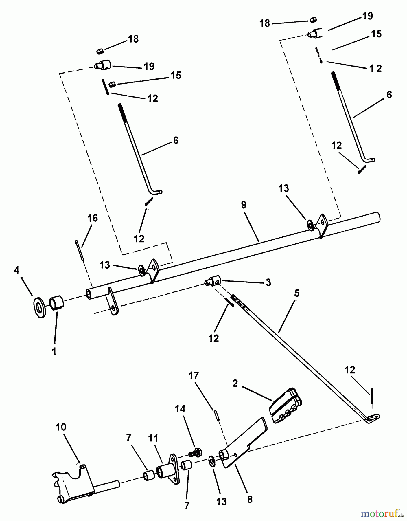 Snapper Nullwendekreismäher, Zero-Turn ZF2200K (82371) - Snapper 22 HP Zero-Turn Mower, Out Front, Z-Rider Series 0 Parking Brake Assembly