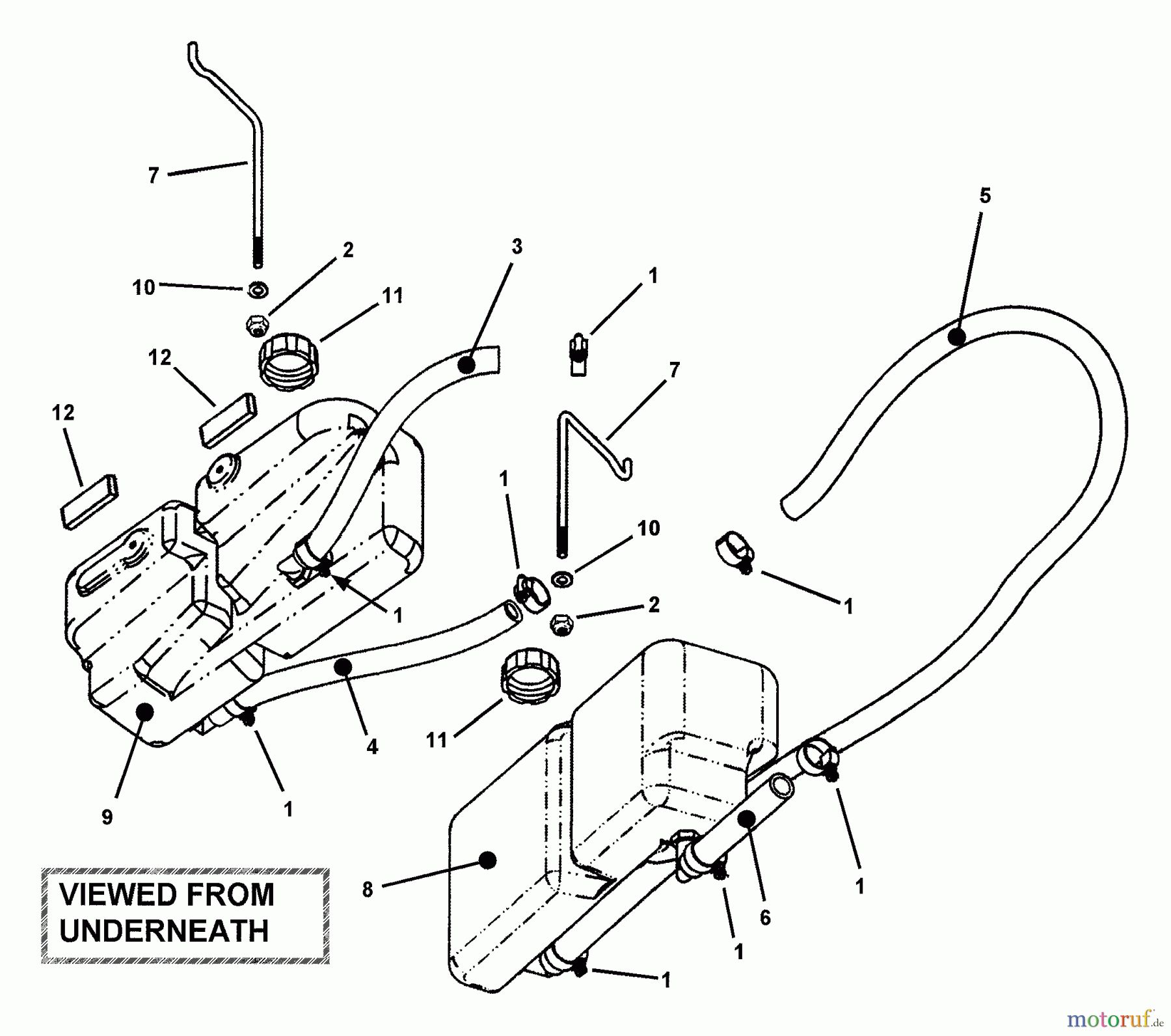 Snapper Nullwendekreismäher, Zero-Turn ZF2501KH (84574) - Snapper 25 HP Zero-Turn Mower, Out Front, Z-Rider Series 1 Hydro Reservoir Assembly