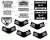 Snapper 7060947 - Bag N-Wagon, 30 Bushel 300812B 30" 8 HP Rear Engine Rider Series 12 Ersatzteile Decals (Part 2)