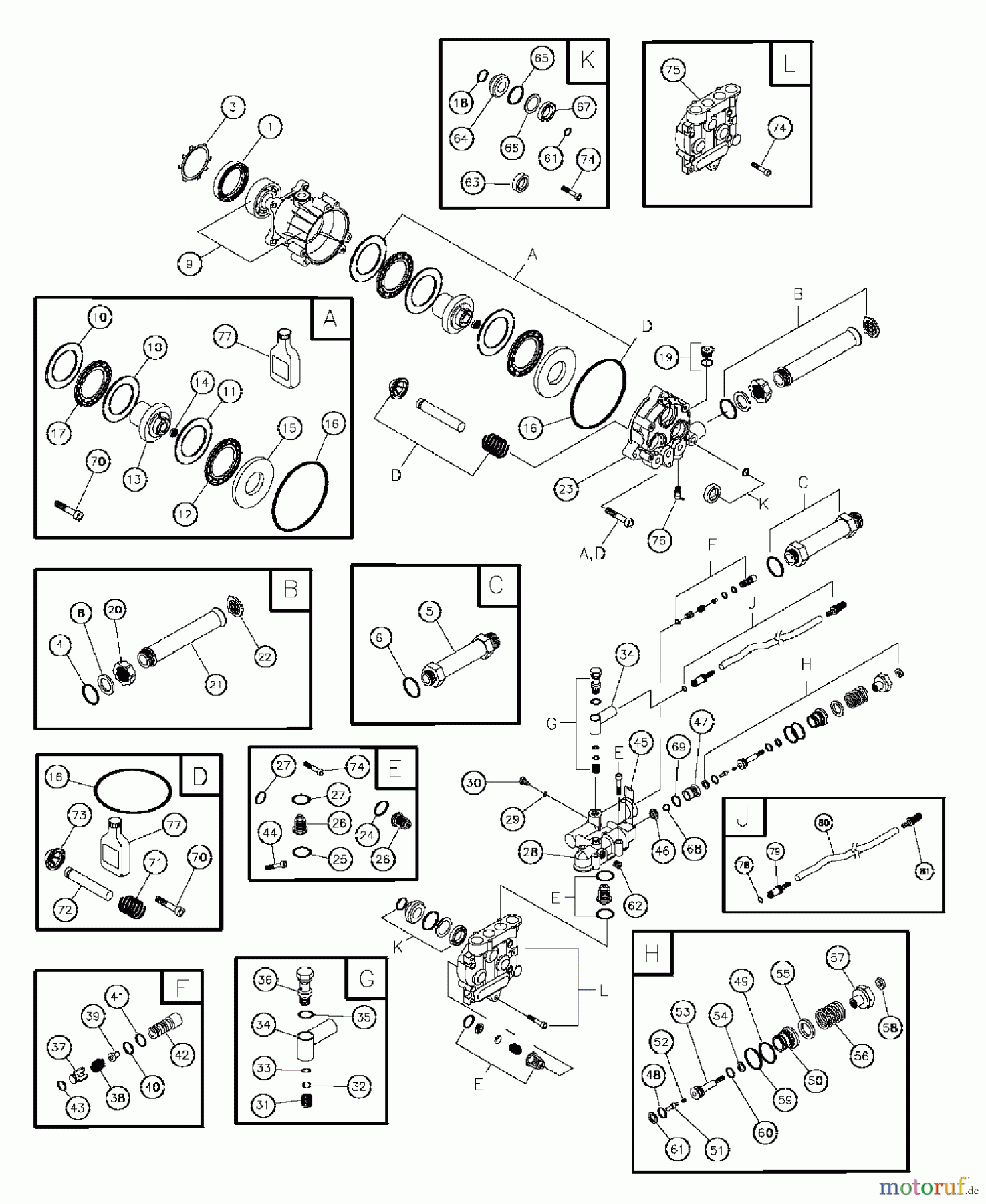  Snapper Hochdruckreiniger PW24000 (1660-0) - Snapper Pressure Washer 2.5 GPM PRESSURE WASHER PUMP