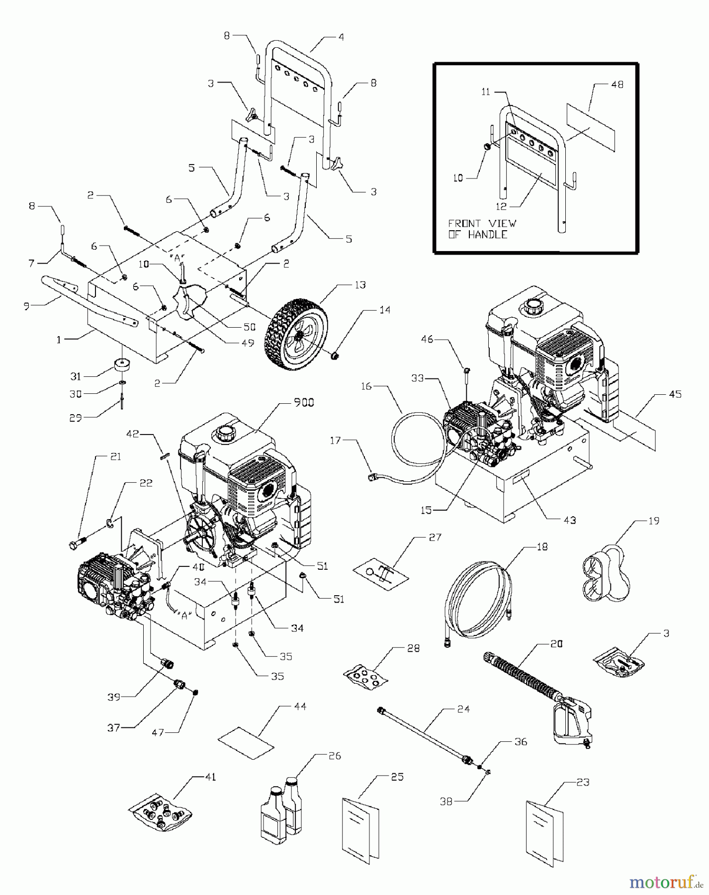  Snapper Hochdruckreiniger PW35000 (1662-0) - Snapper Pressure Washer 4 GPM PRESSURE WASHER UNIT