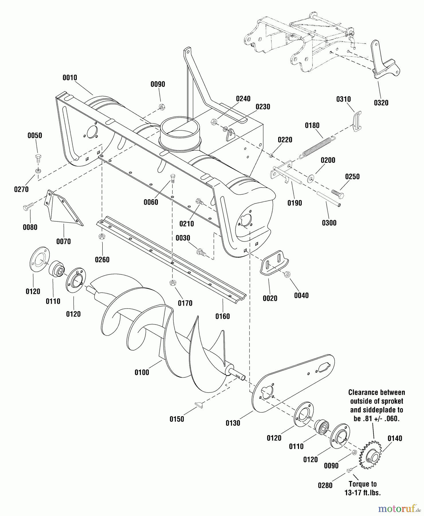 Snapper Schneefräsen 1696425-00 - Snapper Snowthrower, Single Stage, 42