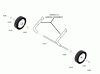 Snapper 521E (1695702) - 21" Snowthrower, 5 HP, Single Stage Ersatzteile Wheel Assembly Group