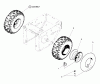 Snapper I5225 (85665) - 22" Snowthrower, 5 HP, Two Stage, Intermediate Frame, Series 5 Ersatzteile WHEELS