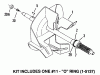 Snapper I7222 - 22" Snowthrower, 7 HP, Two Stage, Intermediate Frame, Series 2 Ersatzteile 7061100 Impeller Repair Kit