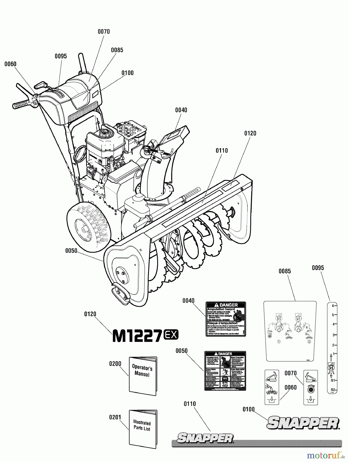 Snapper Schneefräsen M1227EX (1695964) - Snapper 27