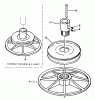 Snapper 7060947 - Bag N-Wagon, 30 Bushel 25083S 25" 8 HP Rear Engine Rider Series 3 Ersatzteile Drive Disc Assembly