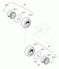 Snapper P1738E (1695684) - 38" Snowthrower, 16.5 HP, Two Stage, Large Frame Ersatzteile Wheel & Tire Group