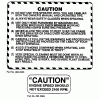 Snapper SPS322T - 3 HP Sprayer Ersatzteile Caution Decals