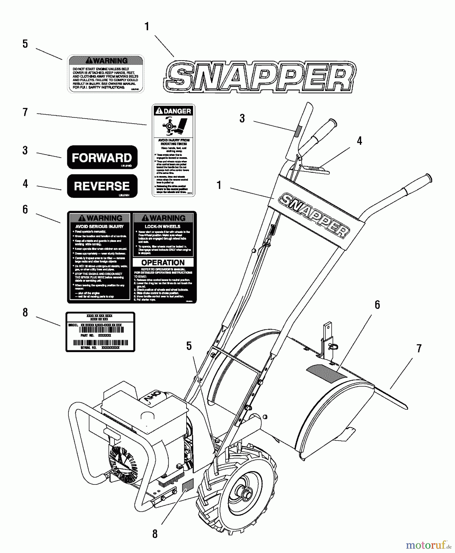  Snapper Motorhacken und Kultivierer 6016RT (1695577) - Snapper 16