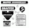 Snapper CICFR5505HV (84898) - 16.5" Intermediate Rear Tine Tiller (F&CR), 5.5 HP, Series 5 Ersatzteile DECALS