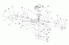 Snapper MC43E (1695764) - 43cc Mini Cultivator, 2-Cycle Ersatzteile Engine Mount, Hood, Drag Stake & Tines Group