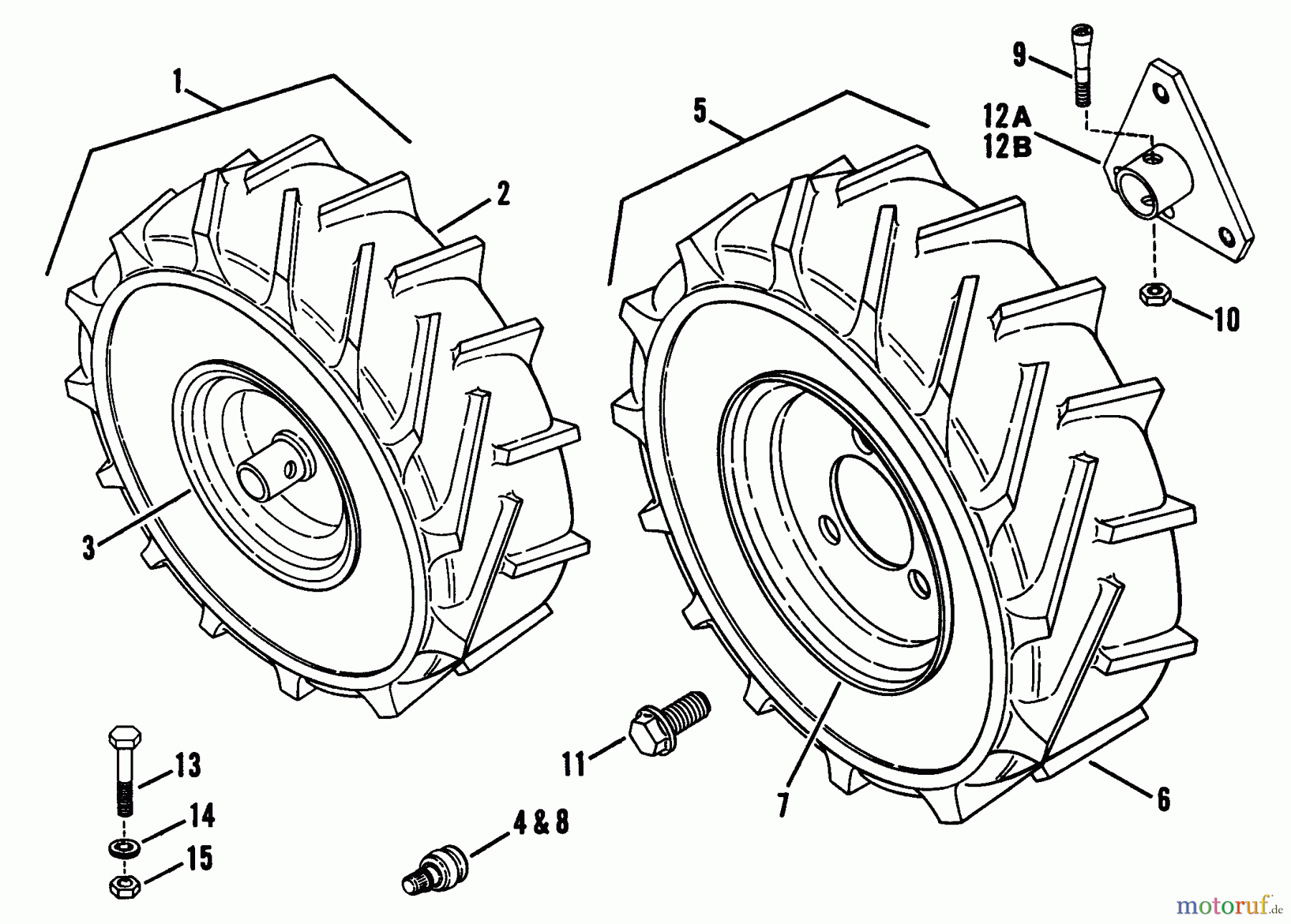 Snapper Motorhacken und Kultivierer R5001 - Snapper Rear Tine Tiller, 5 HP, Series 1 Wheels, Tires, Rims