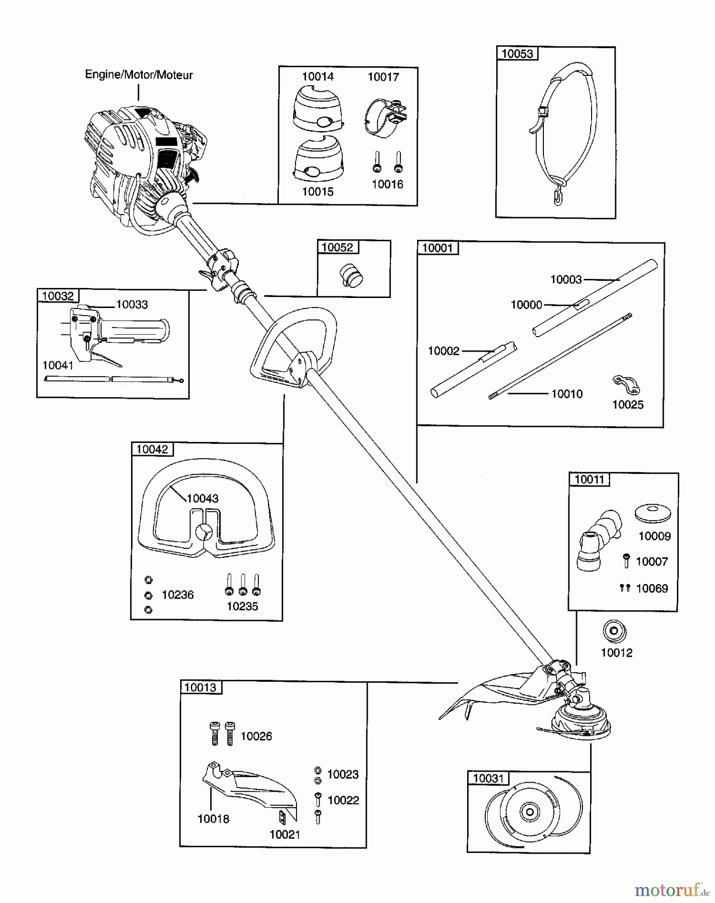 Snapper Trimmer, Motorsensen SST-18CL (7800059) - Snapper 34cc Straight Shaft Trimmer SST-18CL Parts