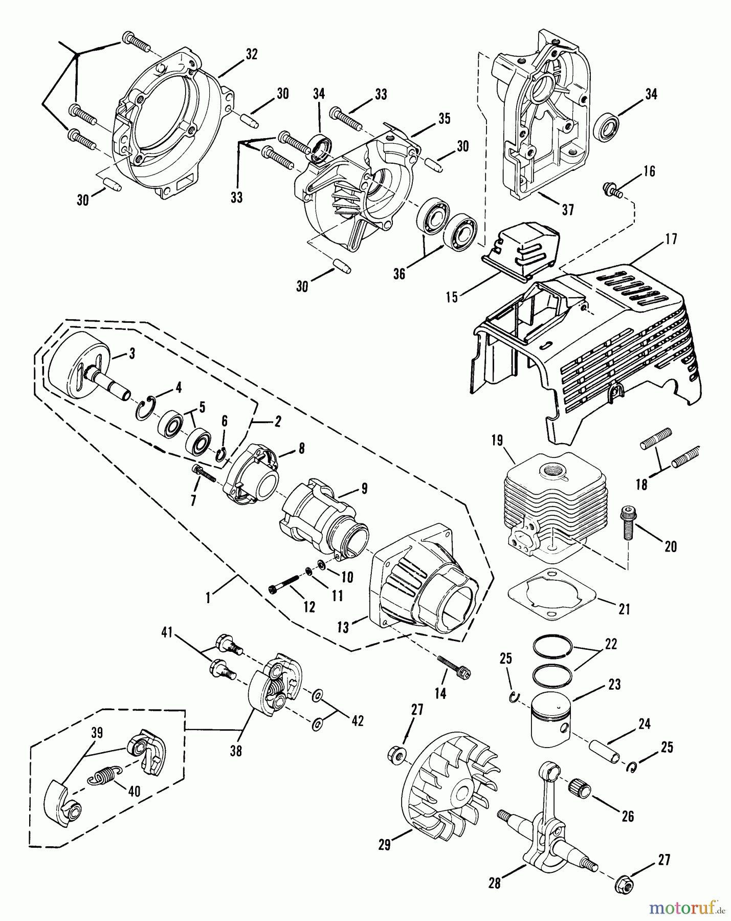Snapper Trimmer RT2451 - Snapper Walk-Behind Trimmer RT2451 Clutch Assmy And Piston Assmy