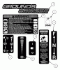 Snapper GC9520KW (84449) - 2x2 Grounds Cruiser Utility Vehicle, 9.5 HP, Series 0 Ersatzteile Decal Group (Part 1)