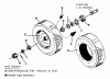 Snapper 7060947 - Bag N-Wagon, 30 Bushel 25083S 25" 8 HP Rear Engine Rider Series 3 Ersatzteile Wheels - Front