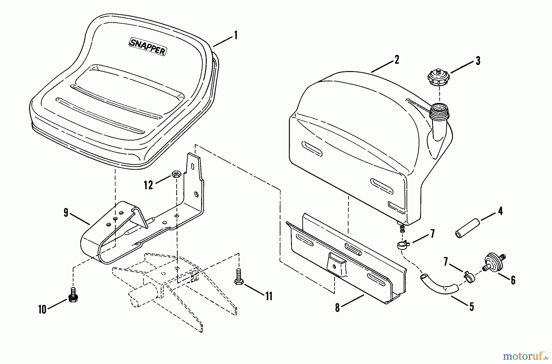 Snapper Zubehör. Rasenmäher 7060947 - Snapper Bag N-Wagon, 30 Bushel 26084 26