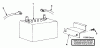 Snapper 7060947 - Bag N-Wagon, 30 Bushel 42113S 42" 11 HP Rear Engine Rider Series 3 Ersatzteile Battery, Cables And Mounting Clamp
