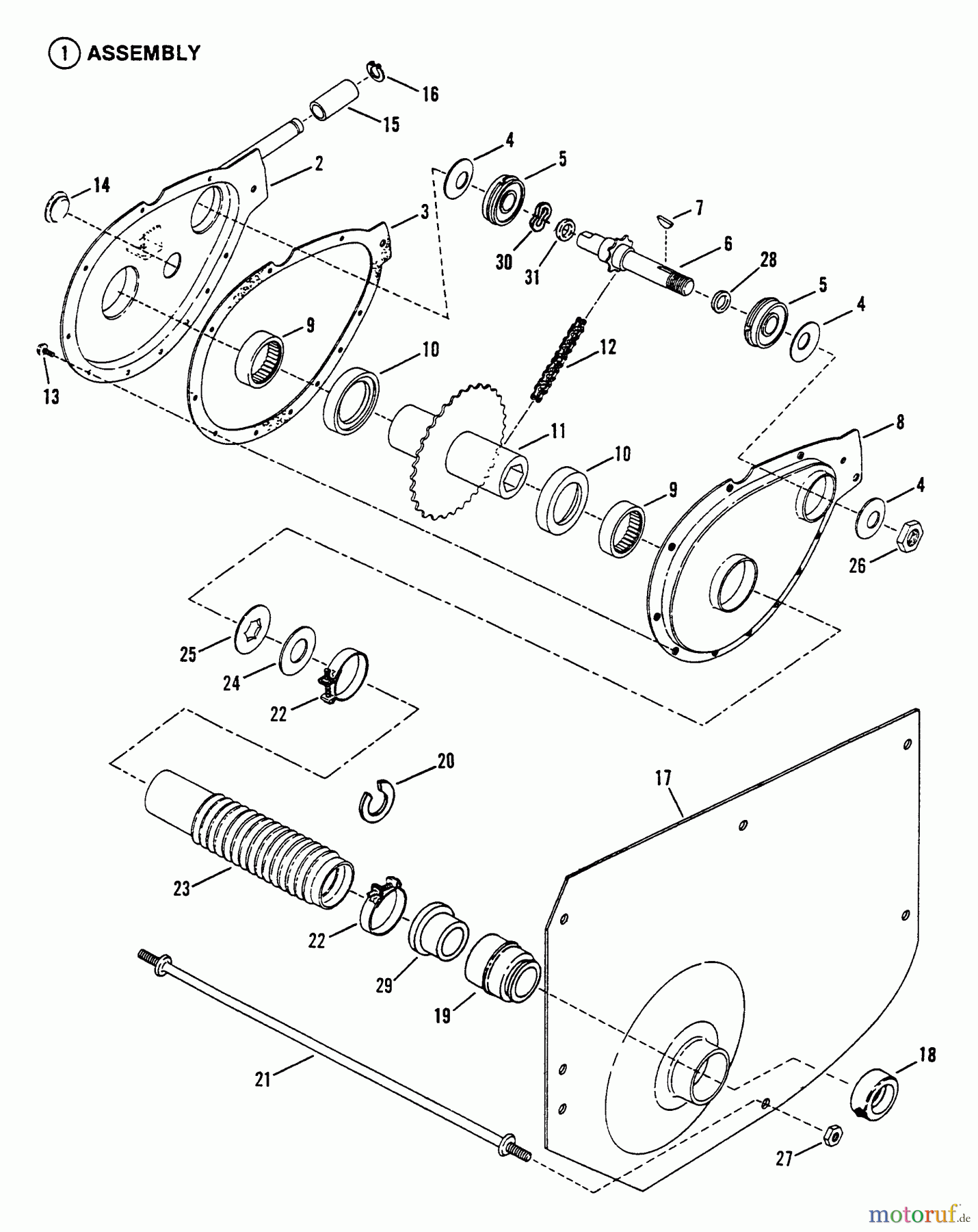Snapper Zubehör. Rasenmäher 7060947 - Snapper Bag N-Wagon, 30 Bushel 421614BVE Rear Engine Rider Series 14 Chain Case, L.H. Fender