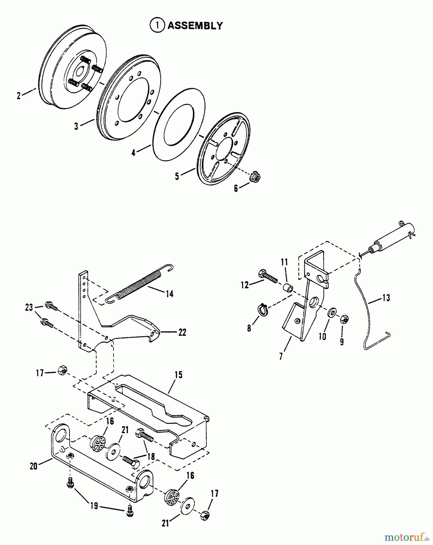  Snapper Zubehör. Rasenmäher 7060947 - Snapper Bag N-Wagon, 30 Bushel 421614BVE Rear Engine Rider Series 14 Smooth Clutch Assembly