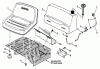 Snapper 7060947 - Bag N-Wagon, 30 Bushel 421615TVE Rear Engine Rider Series 15 Ersatzteile Fuel Tank & Operators Seat