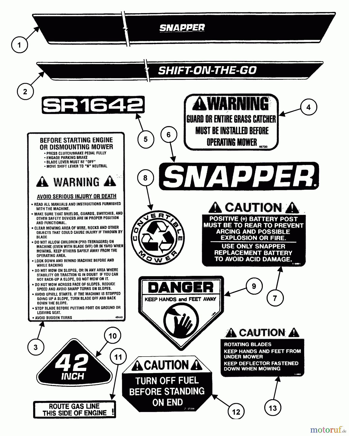 Snapper Zubehör. Rasenmäher 7060947 - Snapper Bag N-Wagon, 30 Bushel 421618BVE (84385) 42
