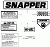 Snapper 7060947 - Bag N-Wagon, 30 Bushel 25086S 25" 8 HP Rear Engine Rider Series 6 Ersatzteile Decals
