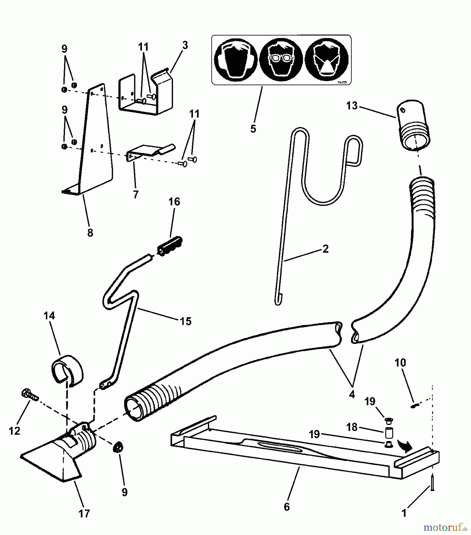Snapper Zubehör 7063344 - Snapper Yard Vacuum Hose Kit YARD VACUUM HOSE KIT