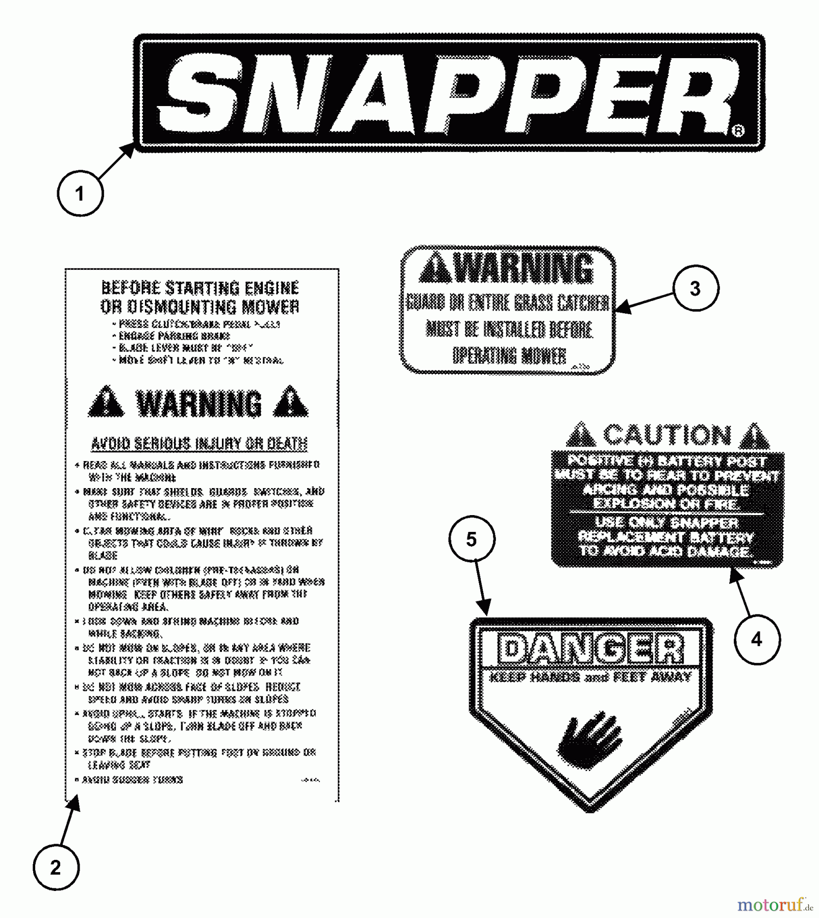Snapper Zubehör. Rasenmäher 7060947 - Snapper Bag N-Wagon, 30 Bushel 421622BVE (84707) 42