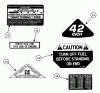 Snapper 7060947 - Bag N-Wagon, 30 Bushel 421622BVE (84707) 42" 16 HP Rear Engine Rider Series 22 Ersatzteile Decals (Part 3)