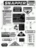 Snapper 7060947 - Bag N-Wagon, 30 Bushel 422023BVE (85684) 42" 20 HP Rear Engine Rider Series 23 Ersatzteile DECALS
