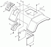 Snapper BH120G38AB (80479) - 38" Lawn Tractor, 12 HP, Gear Drive, Series A Ersatzteile Rear Fender & Components