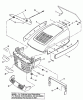 Snapper BH125G38BB (82356) - 38" Lawn Tractor, 12.5 HP, Gear Drive, Series B Ersatzteile Hood, Bumper, Headlights & Components