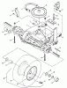 Snapper BH125G38BB (82356) - 38" Lawn Tractor, 12.5 HP, Gear Drive, Series B Ersatzteile Transmission Group & Rear Wheels