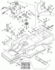 Snapper BH140H33BBV (80878) - 33" Lawn Tractor, 14 HP, Hydro Drive, Series B Ersatzteile Blade Engagement & Transmission Controls (Part 1)