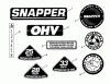 Snapper 7060947 - Bag N-Wagon, 30 Bushel E331415KVE 33" 14 HP Rear Engine Rider (Euro) Series 15 Ersatzteile Decals (Part II)